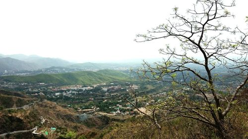 Scenic view of landscape against clear sky