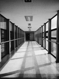 Narrow walkway in city