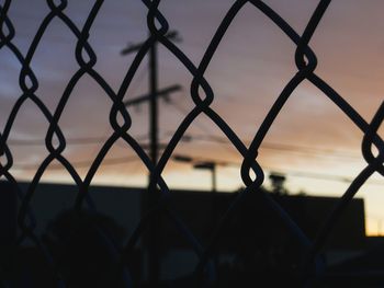 Close-up of chainlink fence