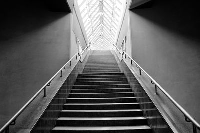 Low angle view of footbridge