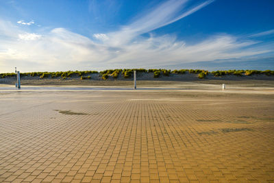 Scenic view of land against sky