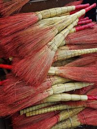 Full frame shot of multi colored pencils in market