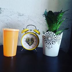 Close-up of drinks on table