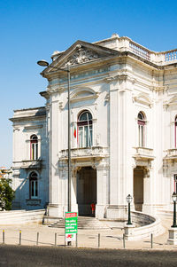 Low angle view of building facade