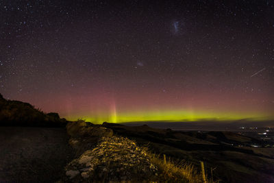 Scenic view of starry sky