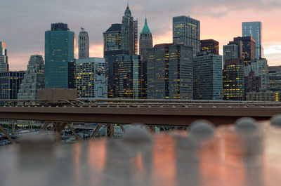 Modern buildings in city against sky