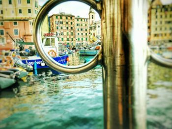 Reflection of built structures in water