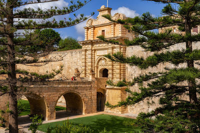 Arch of historic building