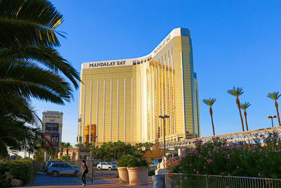 View of building against blue sky