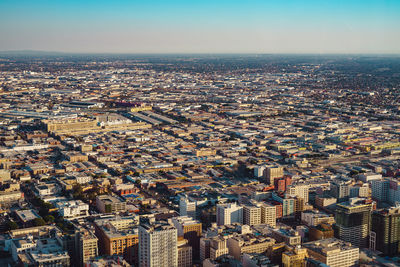 Aerial view of city