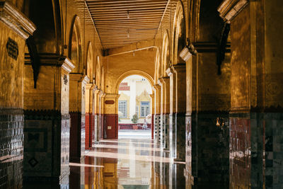 Corridor of old building