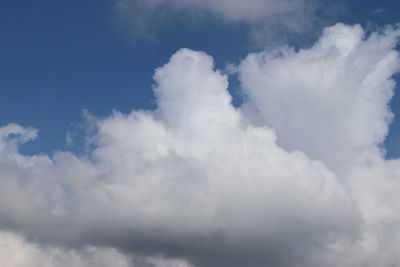 Low angle view of clouds in sky