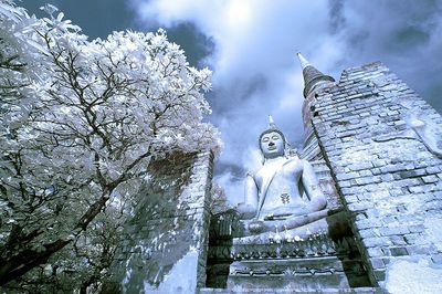 Low angle view of building against sky