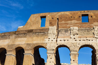 Colosseum exterior view detail 