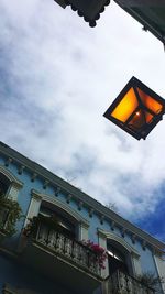 Low angle view of built structure against sky