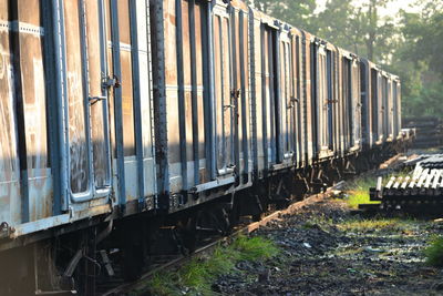 Train on railroad track