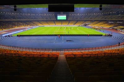 View of empty stadium