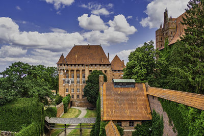 Beautiful medieval gothic castle complex - malbork castle, poland