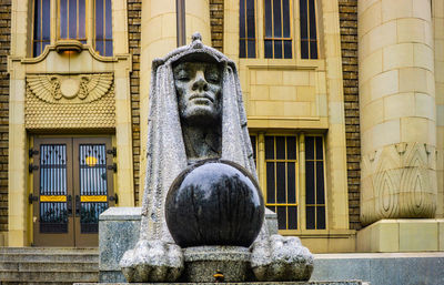 Low angle view of statue