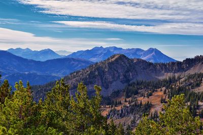 Lake martha hiking sunset peak, great western trail brighton rocky mountains, wasatch front, utah.