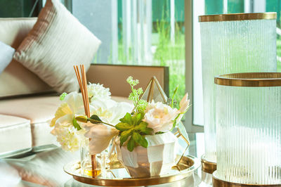 Close-up of potted plant on table