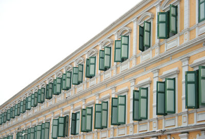 Many windows in building for background
