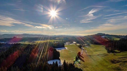 Scenic view of landscape against sky