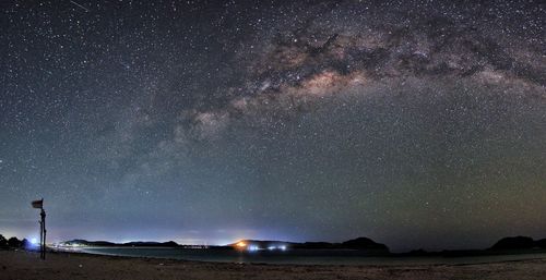 Scenic view of sky at night