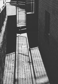 Shadow of building on wall