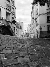 City street against sky