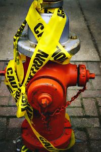 Close-up of fire hydrant