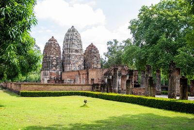 View of temple against sky