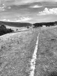 Road passing through landscape