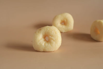 Close-up of apple on table