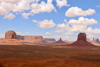 Scenic view of desert against sky