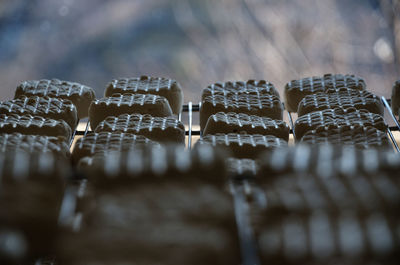 Close-up of christmas decorations