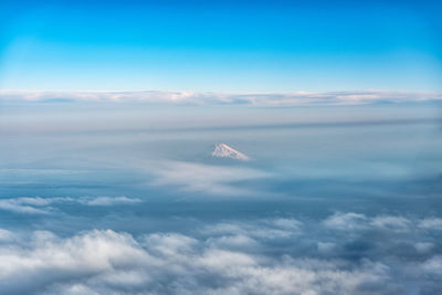 Aerial view of cloudscape