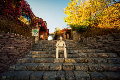 View of statue against sky