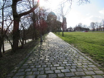 Footpath leading to building