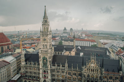 Cityscape against clear sky