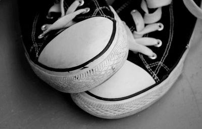 High angle view of ball on table