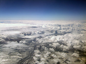 Aerial view of landscape against sky