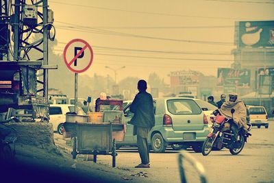 Car on road