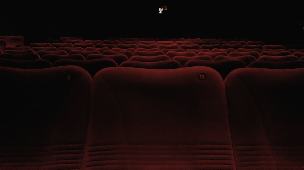 indoors, chair, shoe, absence, empty, seat, low section, red, person, relaxation, footwear, textile, sofa, furniture, flooring, high angle view, dark, night, comfortable, pair