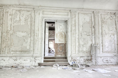 Interior of abandoned building