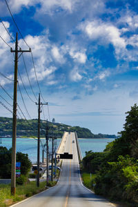 Bridge on kouri island in okinawa