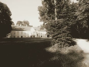 View of house against clear sky