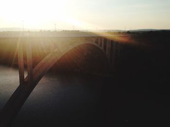 Scenic view of landscape at sunset