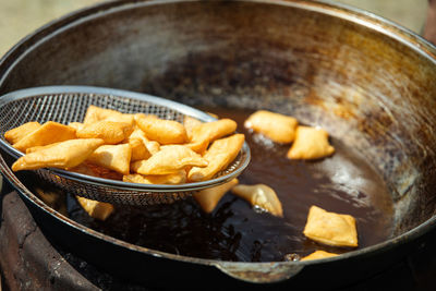 Close-up of food in container