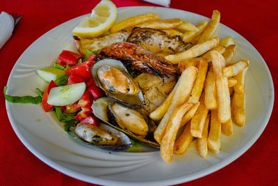 Close-up of food on plate